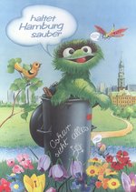 „Ich mag Müll…“, singt Oskar Tag für Tag in seiner Mülltonne. Quelle: Staatsarchiv Hamburg